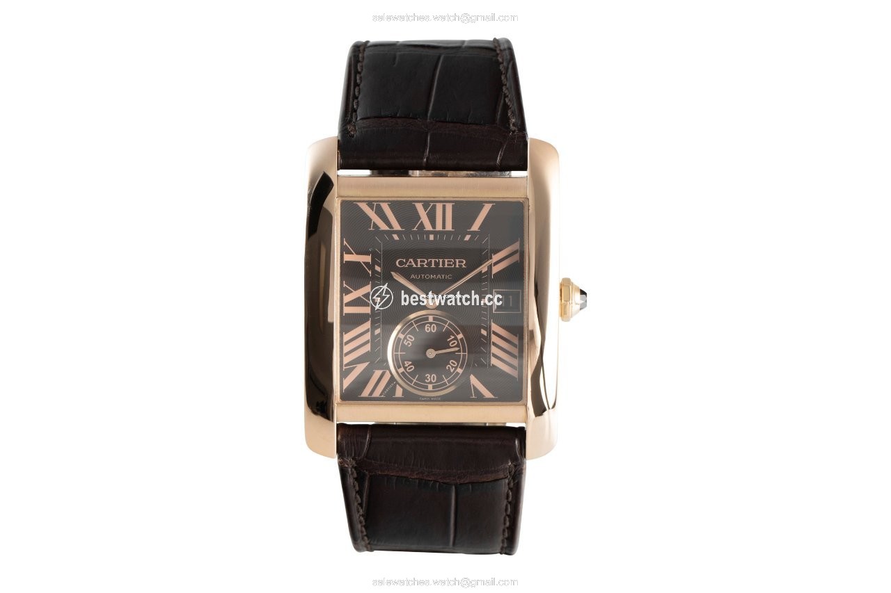 IMG_9085 Cartier Tank MC Mens watch Unisex Automatic Red gold W5330002 Replica 2