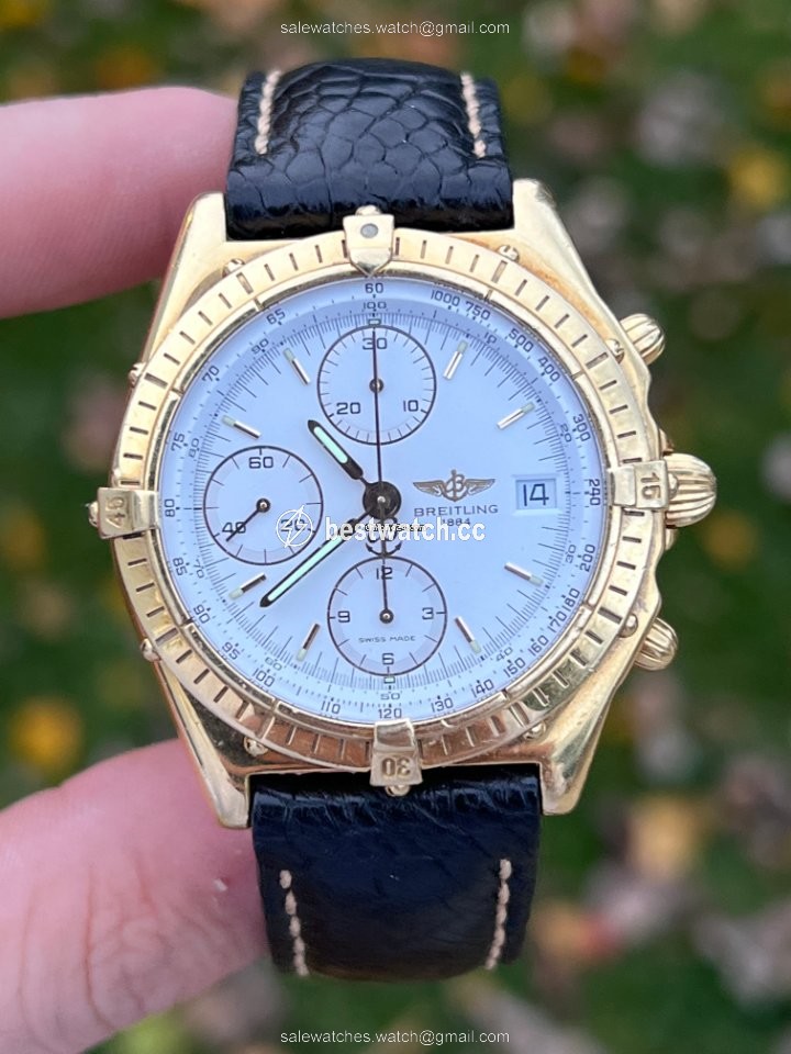 Breitling Chronomat Mens watch Unisex Automatic Yellow gold K13048 Replica 2