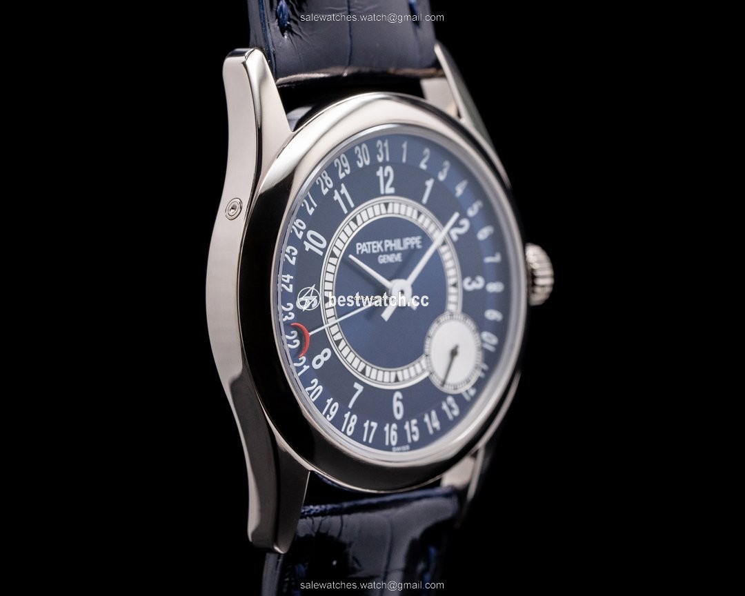 IMG_9085 Patek Philippe Calatrava Mens watch Unisex Automatic White gold 6000G-012 Replica 2