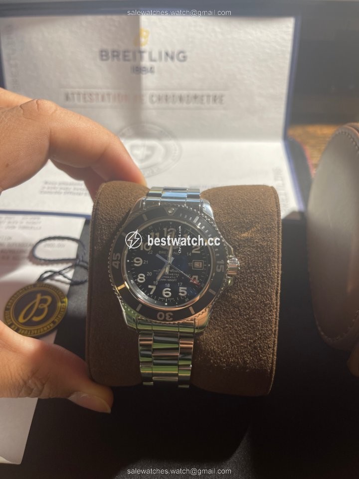 IMG_9085 Breitling Superocean II 42 Mens watch Unisex Automatic Steel A17365C9 BD67-161A Replica 2