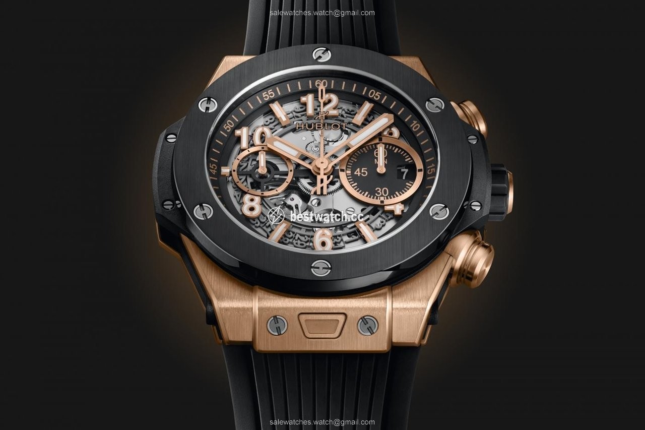 IMG_9085 Hublot Big Bang Unico Mens watch Unisex Automatic Rose gold 421.OM.1180.RX Replica 2