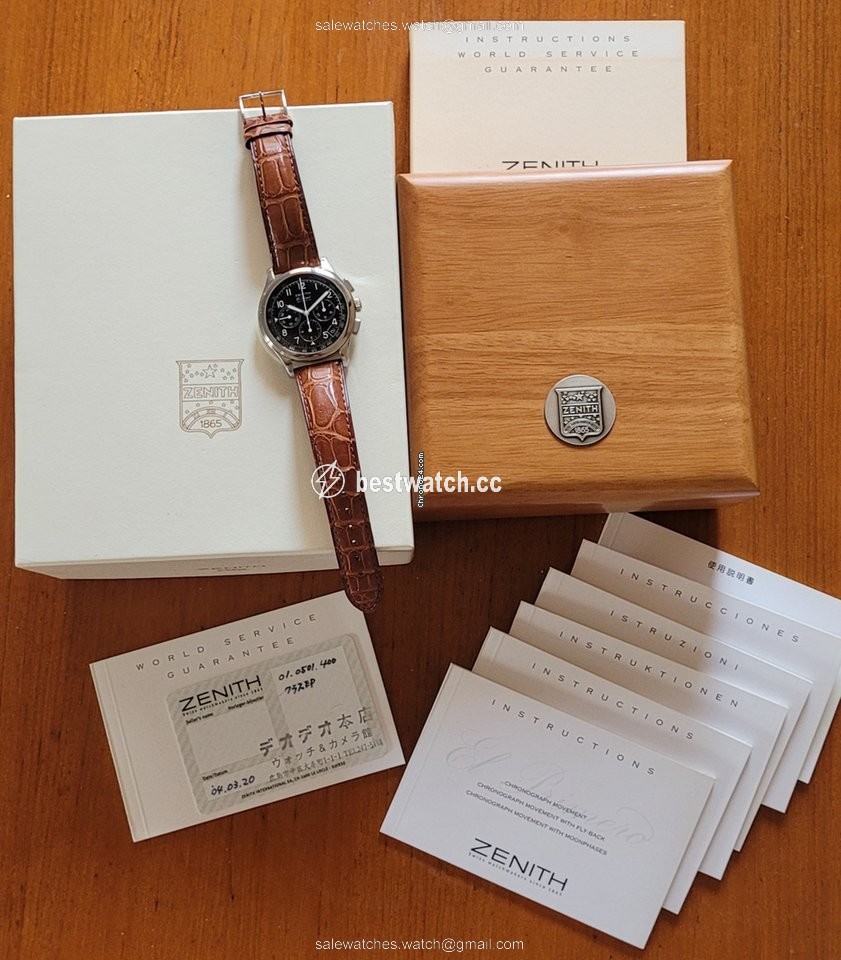 Zenith El Primero Chronograph Mens watch Unisex Automatic Steel 01.0501.400 Replica 2