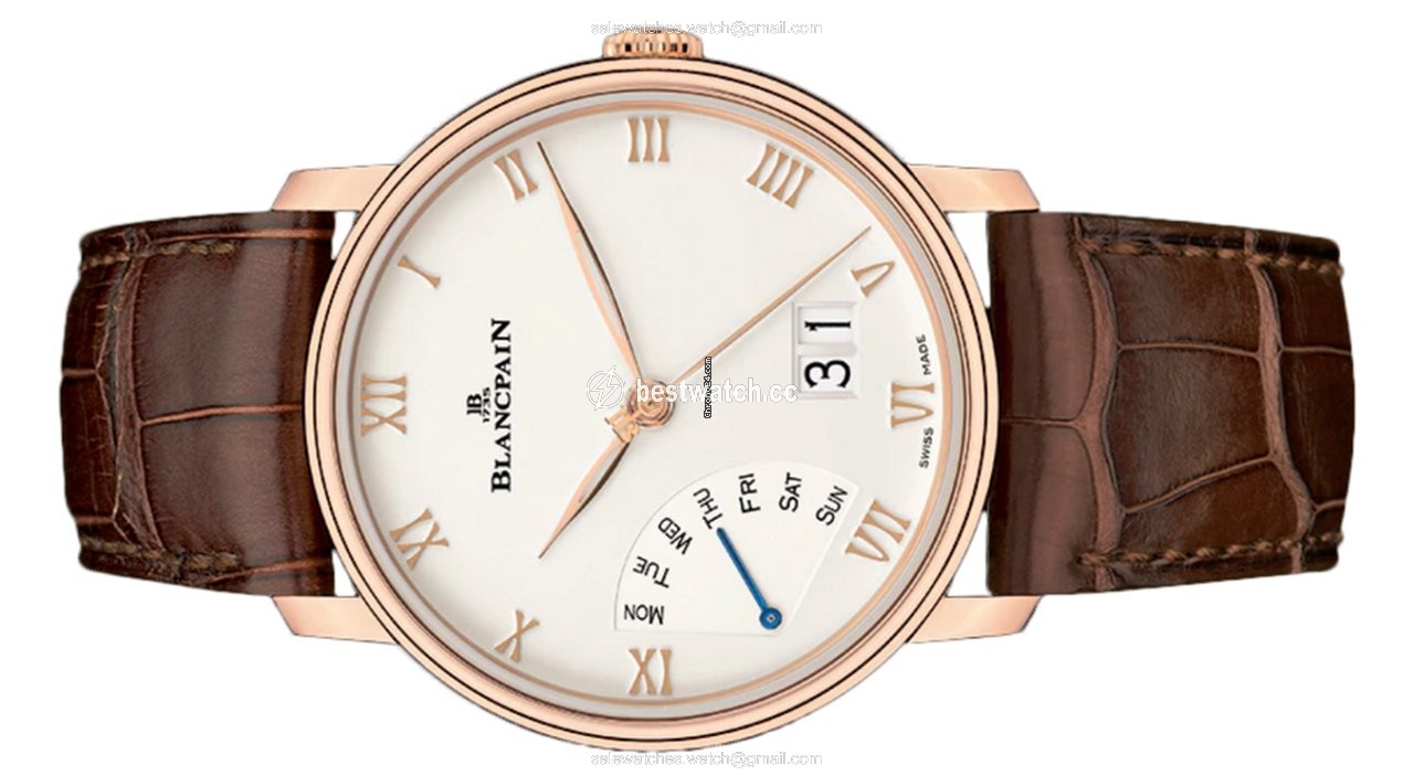 Blancpain Villeret Mens watch Unisex Automatic Red gold 6668-3642-55B Replica 2