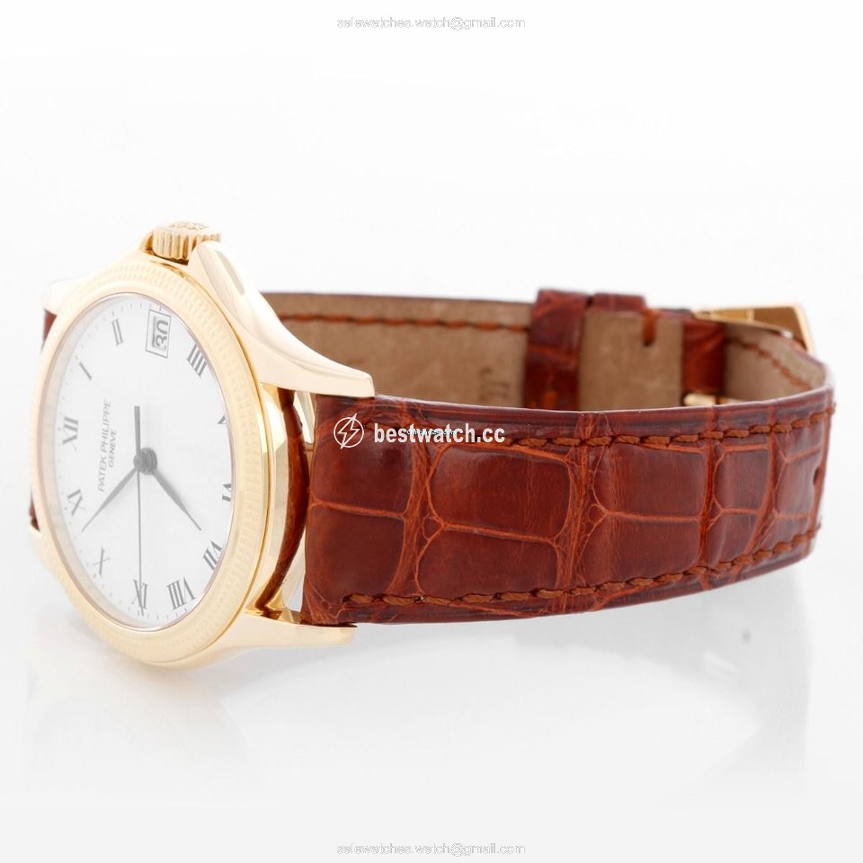 IMG_9085 Patek Philippe Calatrava Mens watch Unisex Automatic Yellow gold 5117 J Replica 2