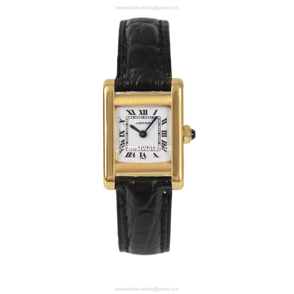 Cartier Tank Womens watch Manual winding Yellow gold 78093 Replica 2