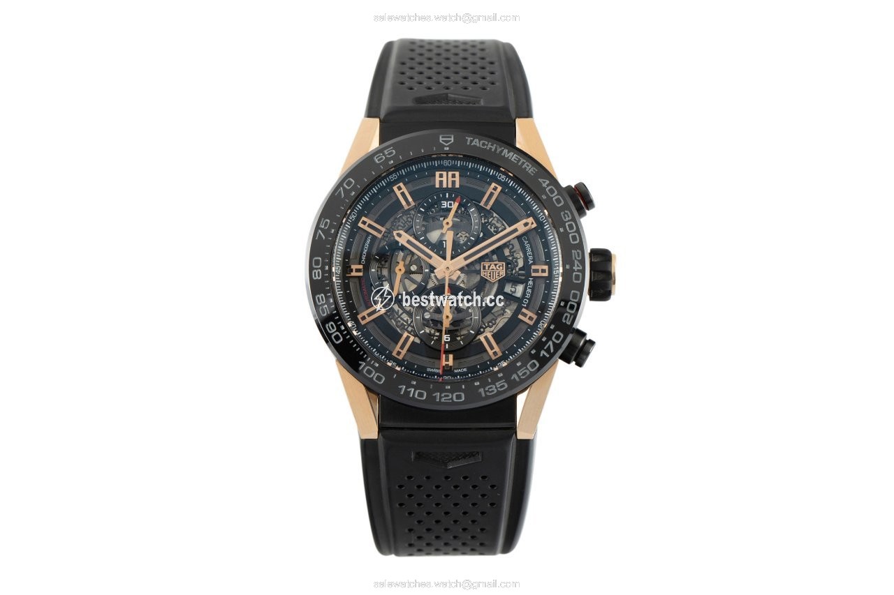 IMG_9085 TAG Heuer Carrera Calibre HEUER 01 Mens watch Unisex Automatic Titanium CAR2A5A.FT6044 Replica 2