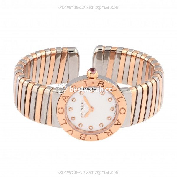 Bulgari Bulgari Quartz Gold Steel BBL262TWSPG 12.S Replica 2