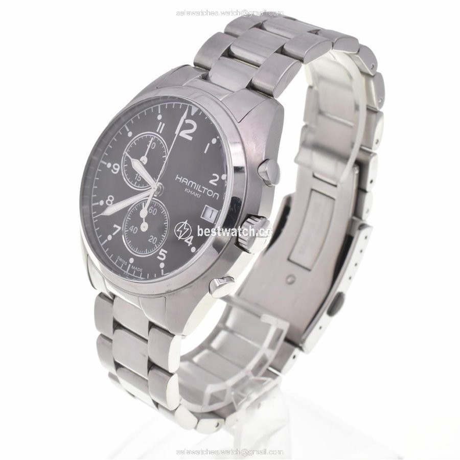 IMG_9085 Hamilton Khaki Pilot Pioneer Mens watch Unisex Quartz Steel H765120 Replica 2