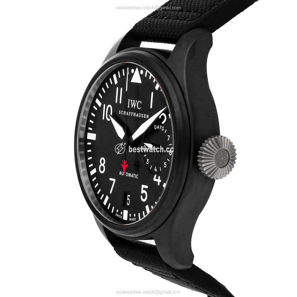 IMG_9085 IWC Big Pilot Top Gun Mens watch Unisex Automatic Ceramic IW5019-01 Replica 2