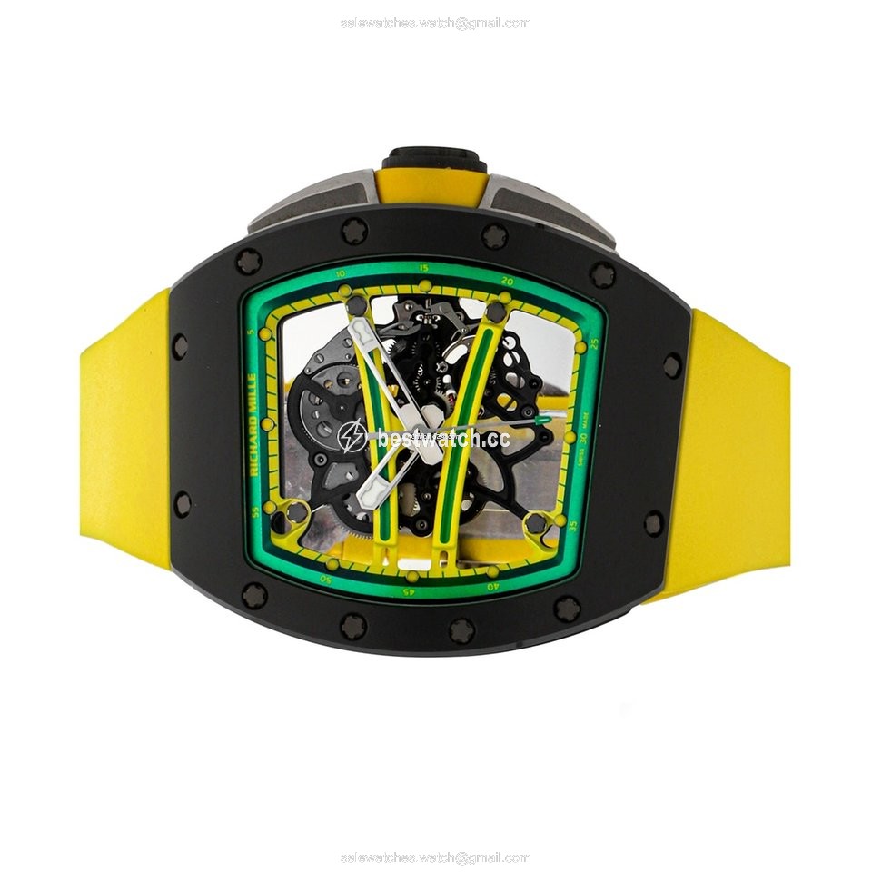 IMG_9085 Richard Mille RM 061 Mens watch Unisex Manual winding Ceramic RM61-01 CA-TZP Replica 2