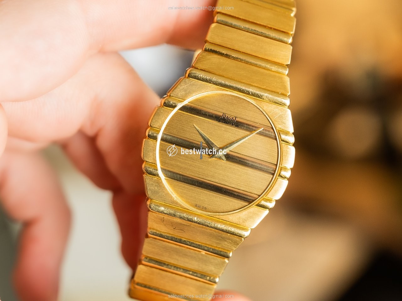 IMG_9085 Piaget Polo Mens watch Unisex Quartz Yellow gold 791C701 Replica 2