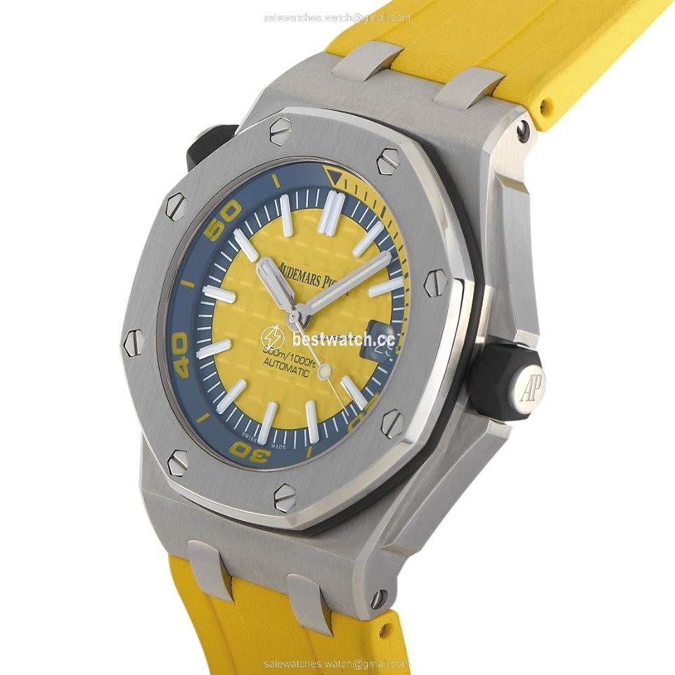 IMG_9085 Audemars Piguet Royal Oak Offshore Diver Mens watch Unisex Automatic Steel 15710ST.OO.A051CA.01 Replica 2