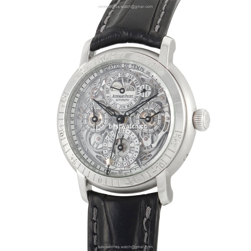 IMG_9085 Audemars Piguet Jules Audemars Mens watch Unisex Automatic Platinum 25963PT.OO.D002CR.0100 Replica 2