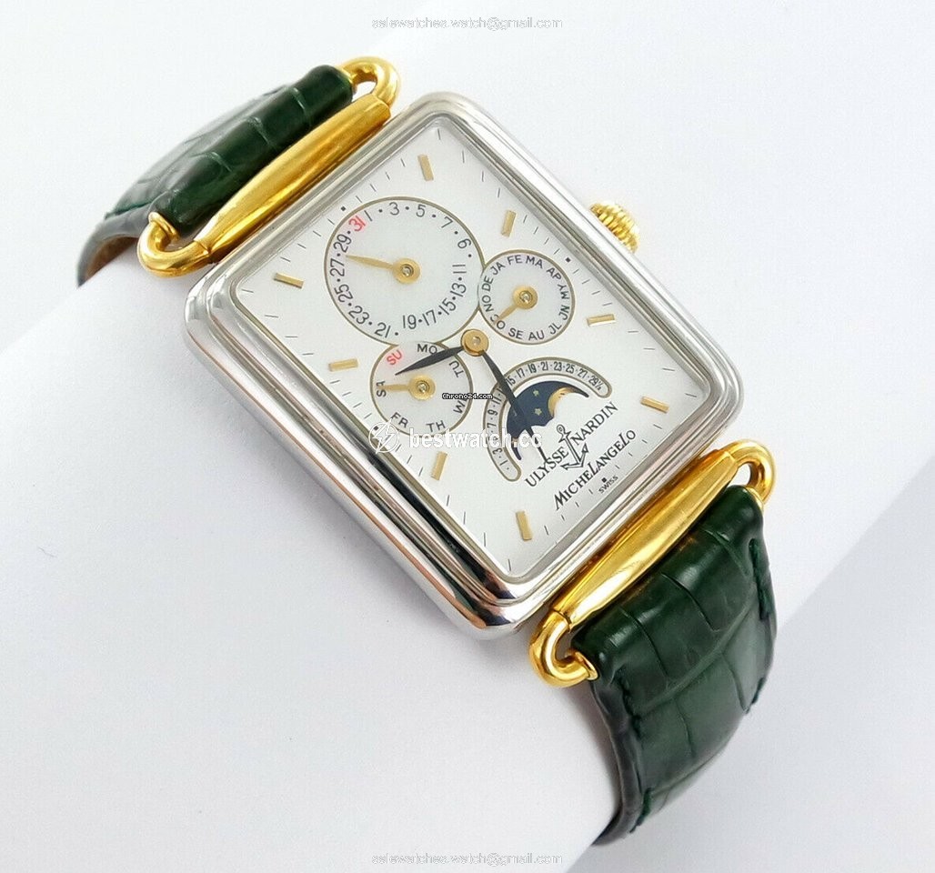 IMG_9085 Ulysse Nardin Michelangelo Automatic Gold Steel 164-44 Replica 2