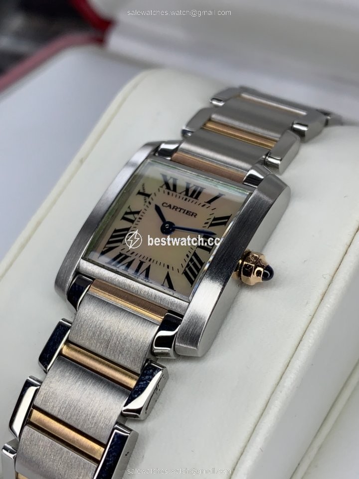 IMG_9085 Cartier Tank Francaise Womens watch Quartz Steel W51027Q4 Replica 2