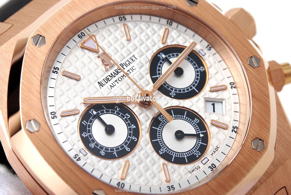 Audemars Piguet Royal Oak Chronograph Mens watch Unisex Automatic Rose gold 26022OR.OO.D098CR.01 Replica 2