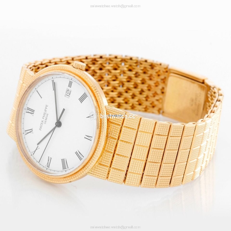 IMG_9085 Patek Philippe Calatrava Mens watch Unisex Quartz Yellow gold 3944J Replica 2