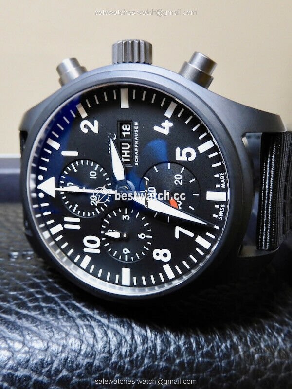 IMG_9085 IWC Pilot Chronograph Top Gun Automatic Ceramic 389008 Replica 2
