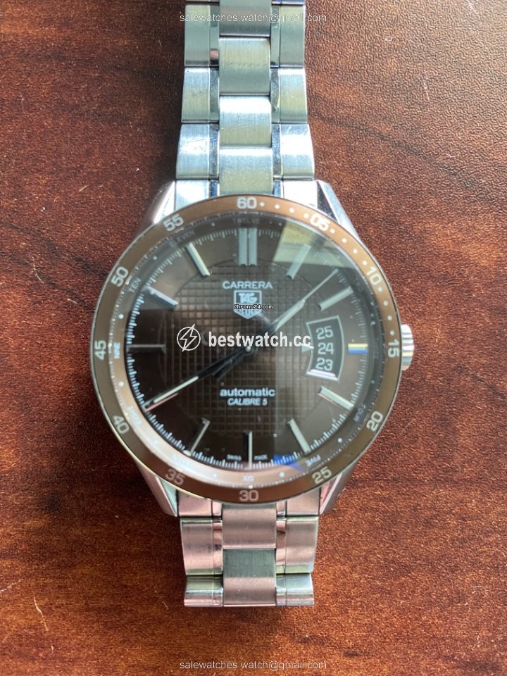 IMG_9085 TAG Heuer Carrera Calibre 5 Mens watch Unisex Automatic Steel WV211N Replica 2