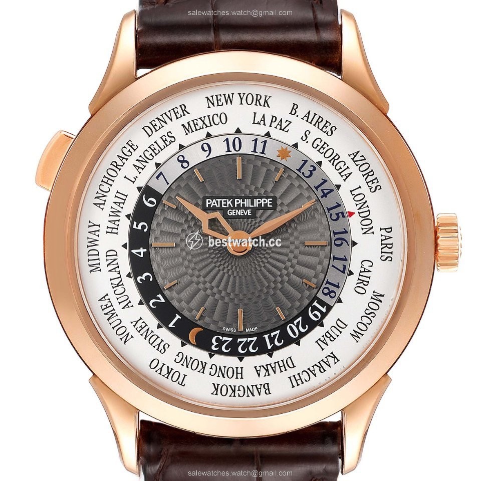 IMG_9085 Patek Philippe World Time Mens watch Unisex Automatic Rose gold 5230R Replica 2