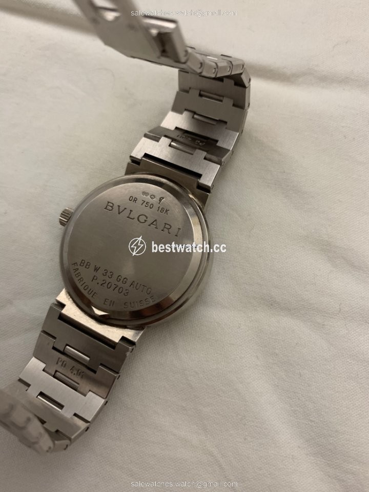 Bulgari Bulgari Mens watch Unisex Automatic White gold BBW33GG AUTO Replica 2