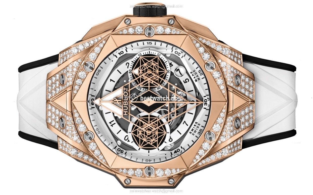 IMG_9085 Hublot Big Bang Sang Bleu Mens watch Unisex Automatic Rose gold 418.OX.2001.RX.1604.MXM20 Replica 2