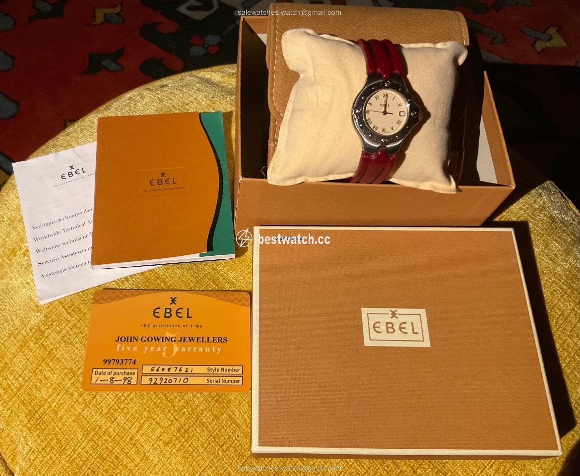 Ebel Sportwave Womens watch Quartz Gold Steel 6087621 Replica 2