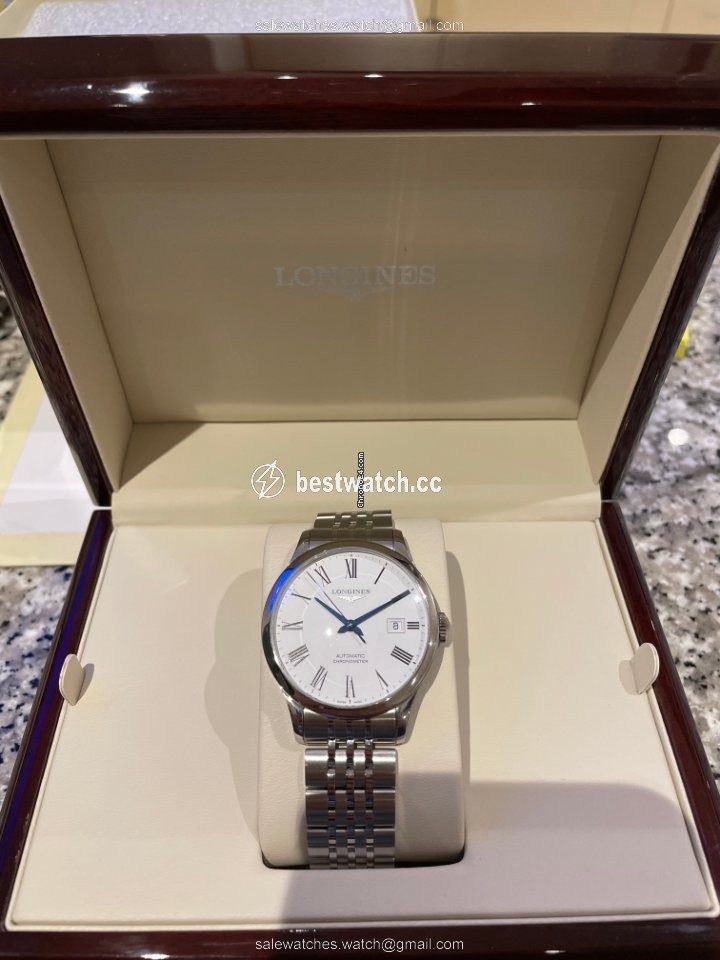 Longines Record Mens watch Unisex Automatic Steel L2.821.4.11.6 Replica 2