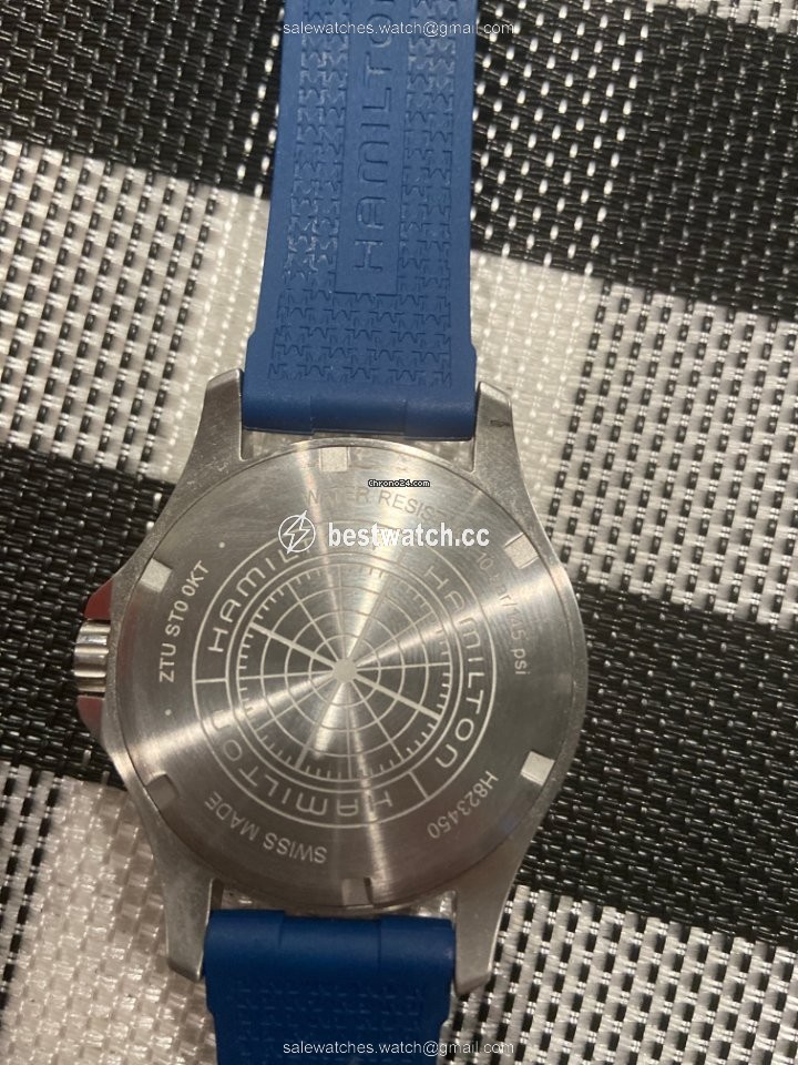 IMG_9085 Hamilton Khaki Navy Scuba Mens watch Unisex Automatic Steel H82345341 Replica 2