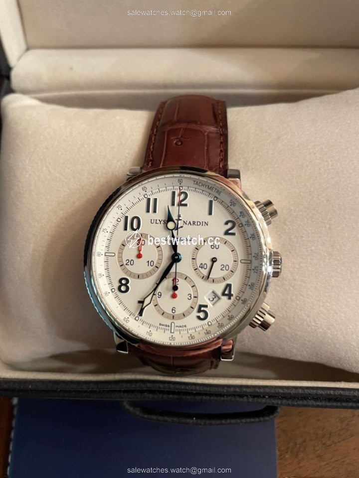 Ulysse Nardin Marine Chronograph Mens watch Unisex Automatic Steel 353-88 Replica 2