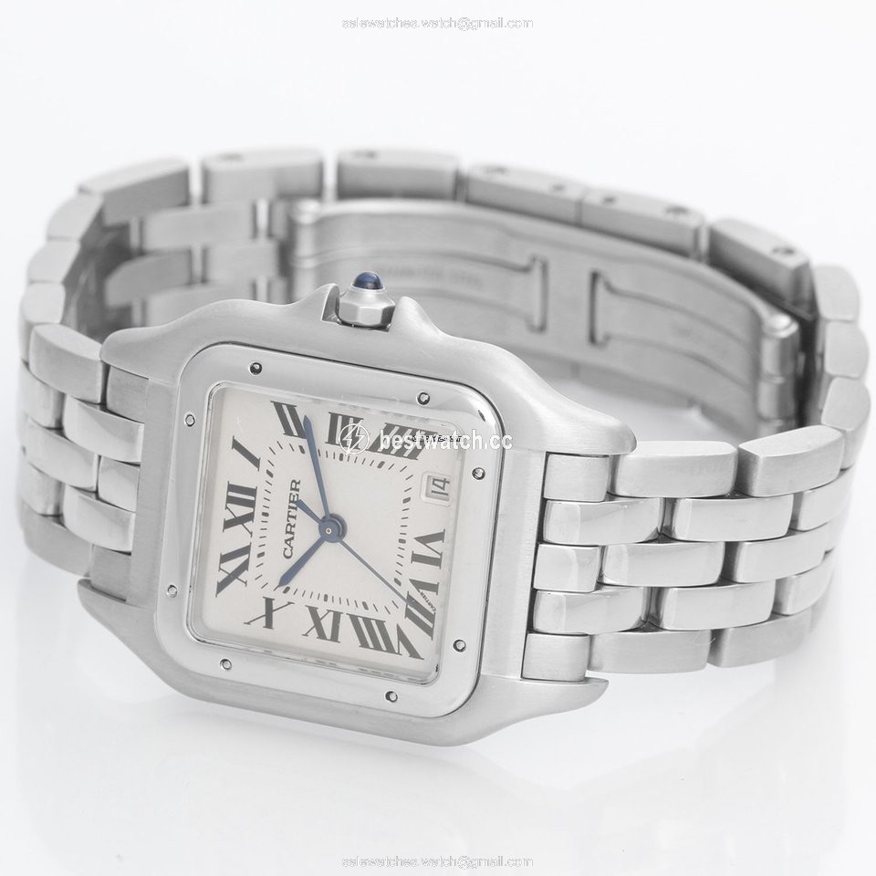 IMG_9085 Cartier Panthere Mens watch Unisex Quartz Steel W25054P5 1310 Replica 2