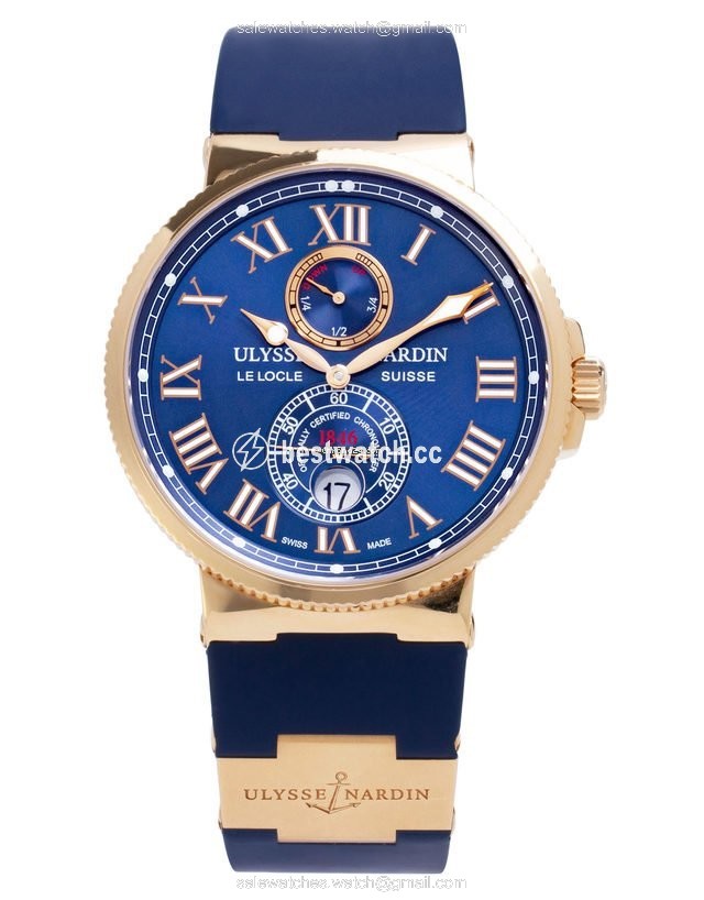 Ulysse Nardin Mens watch Unisex Automatic Rose gold 266-67 Replica 2