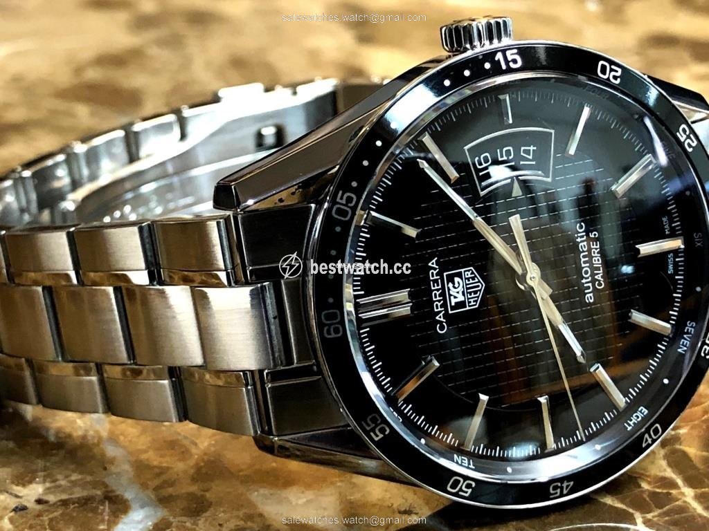 TAG Heuer Carrera Calibre 5 Mens watch Unisex Automatic Steel WV211M.BA0787 Replica 2