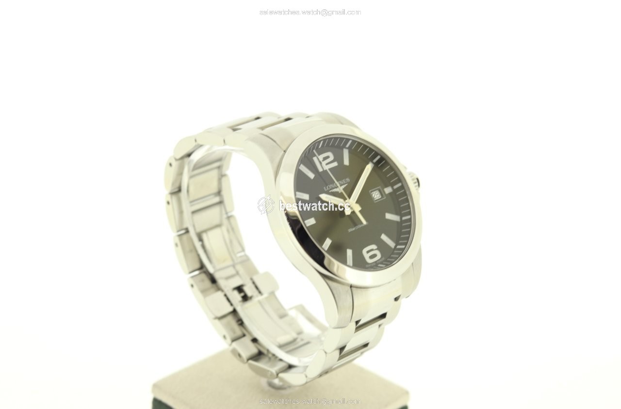 IMG_9085 Longines Conquest Mens watch Unisex Quartz Steel L3.759.4.58.6 Replica 2