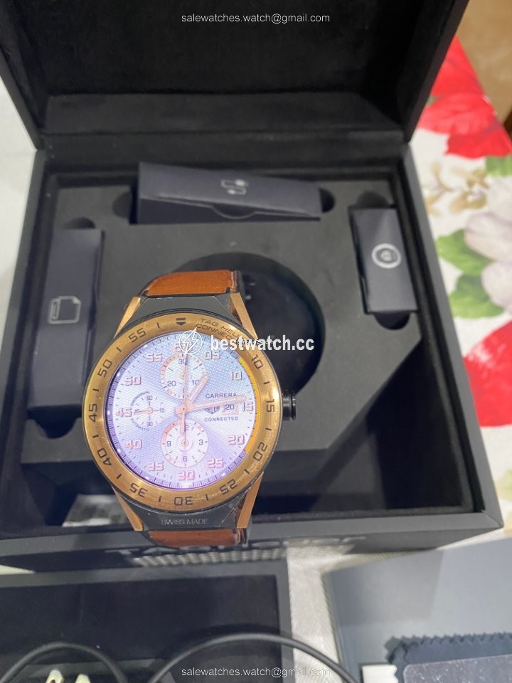 TAG Heuer Connected Mens watch Unisex Quartz Rose gold SBF8A5000.32FT6110 Replica 2