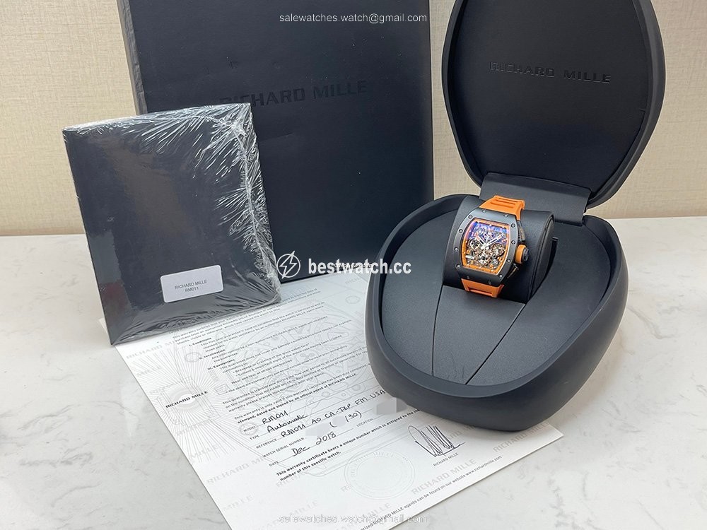 IMG_9085 Richard Mille RM 011 Ceramic RM011 Orange Storm Replica 2