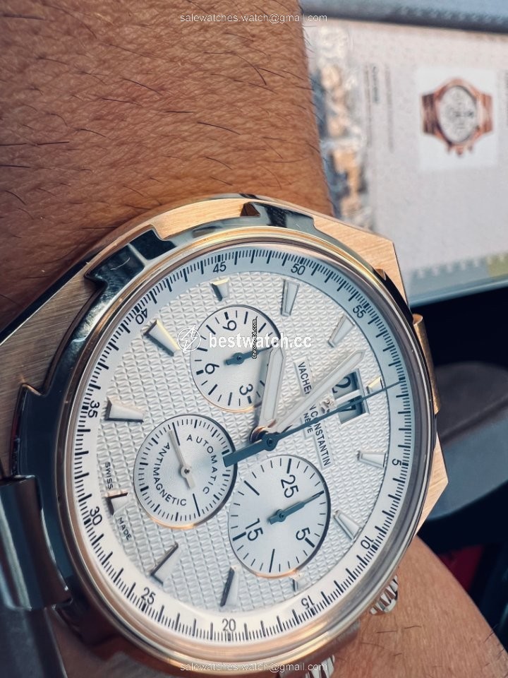 Vacheron Constantin Overseas Chronograph Mens watch Unisex Automatic Rose gold 49150 B01R-9454 Replica 2