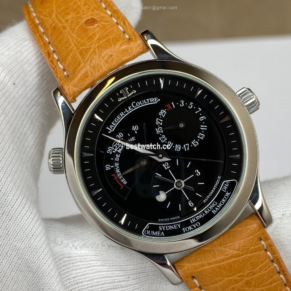 IMG_9085 Jaeger-LeCoultre Master Geographic Mens watch Unisex Automatic Steel 142.8.92.S Replica 2