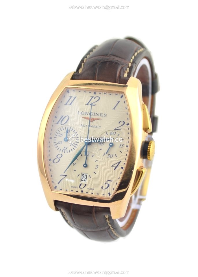 IMG_9085 Longines Evidenza Mens watch Unisex Automatic Rose gold L2.643.8 Replica 2