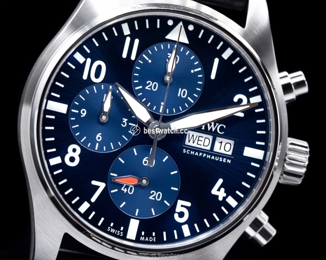 IMG_9085 IWC Pilot Chronograph Mens watch Unisex Automatic Steel IW388101 Replica 2
