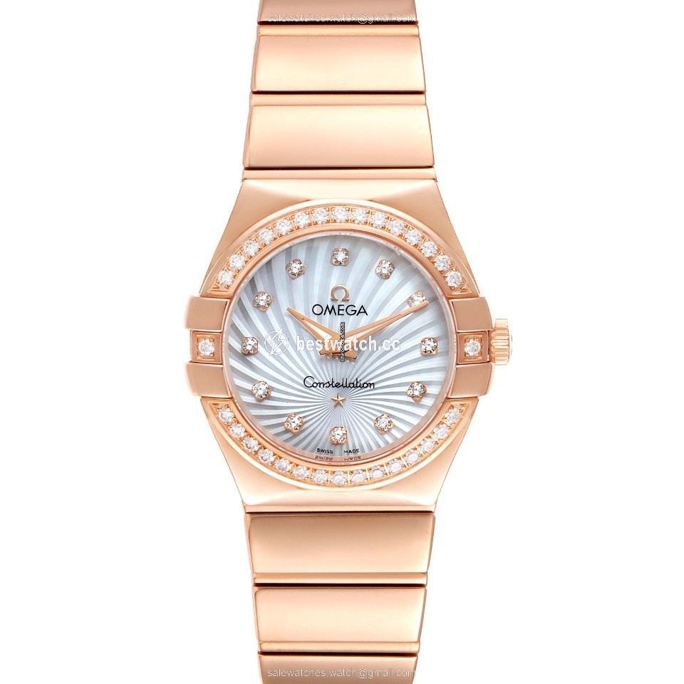 IMG_9085 Omega Constellation Quartz Womens watch Quartz Rose gold 123.55.24.60.55.005 Replica 2