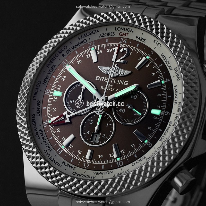 Breitling Bentley GMT Mens watch Unisex Steel A4736212 Replica 2