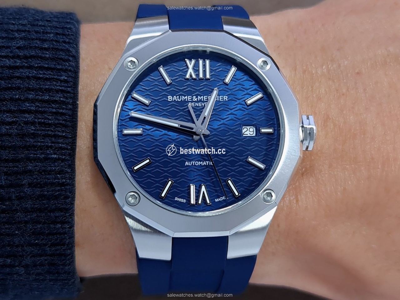 Baume & Mercier Riviera Mens watch Unisex Automatic Steel M0A10619 Replica 2