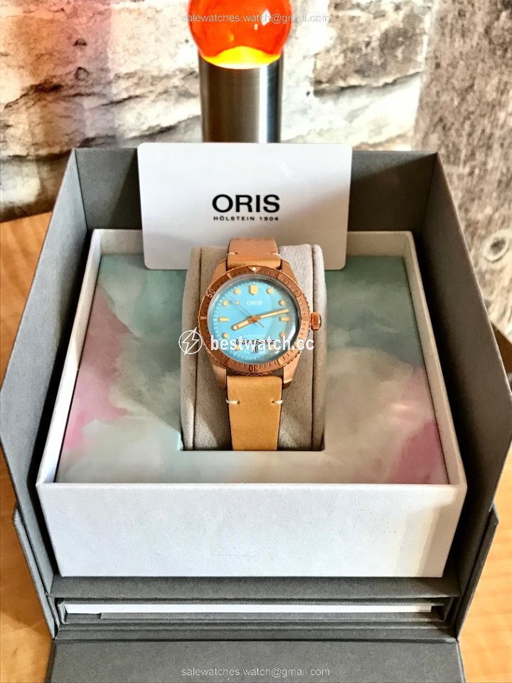 IMG_9085 Oris Divers Sixty Five Mens watch Unisex Automatic Bronze 01 733 7771 3155-07 5 19 04BR Replica 2