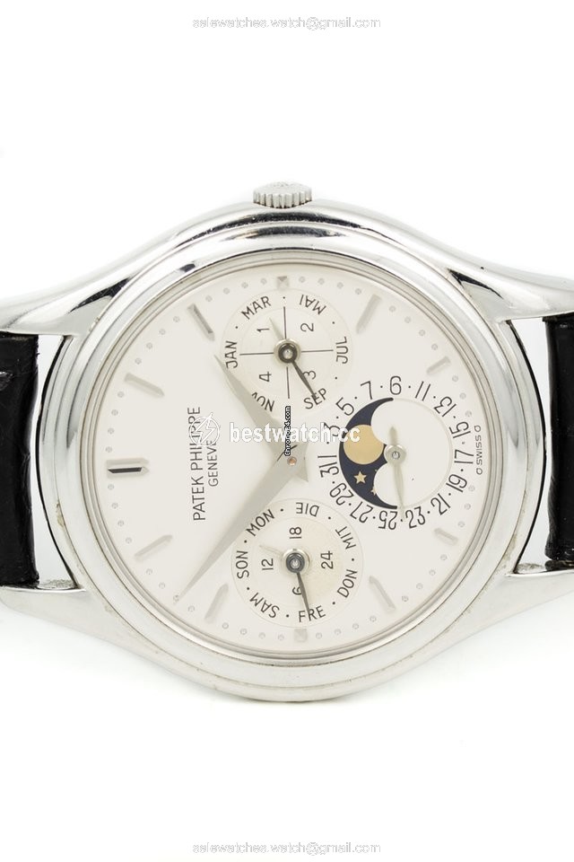 IMG_9085 Patek Philippe Perpetual Calendar Mens watch Unisex Automatic Platinum 3940P Replica 2