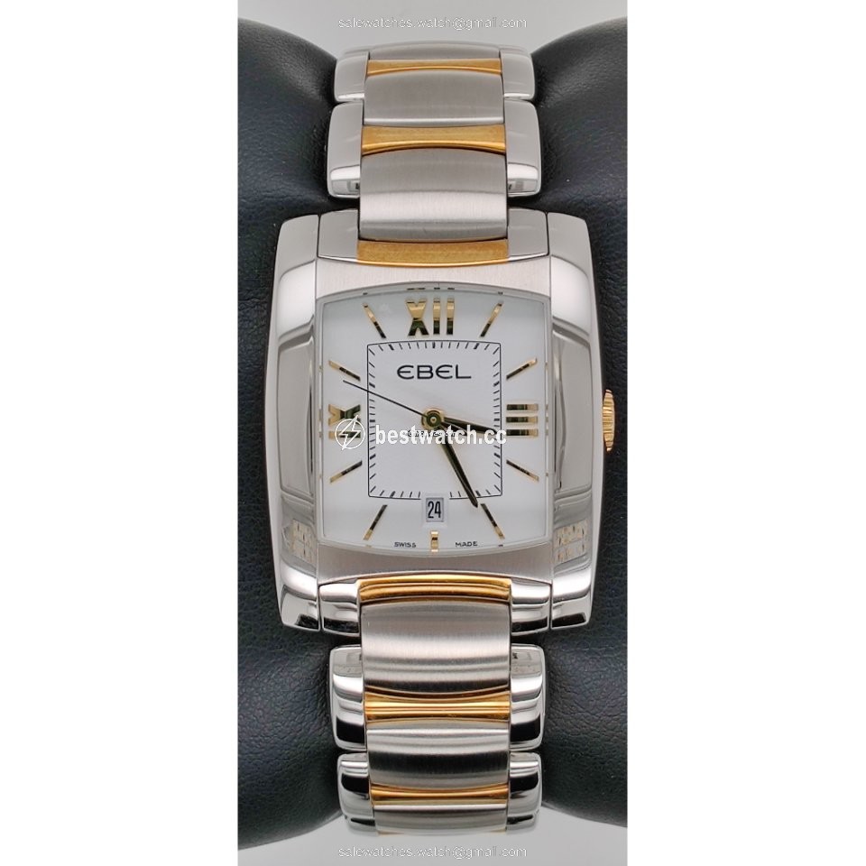 IMG_9085 Ebel Brasilia Womens watch Quartz Gold Steel 1215780 Replica 2