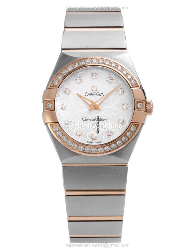 IMG_9085 Omega Constellation Quartz Mens watch Unisex Quartz Steel 123.25.27.60.55.009 Replica 2