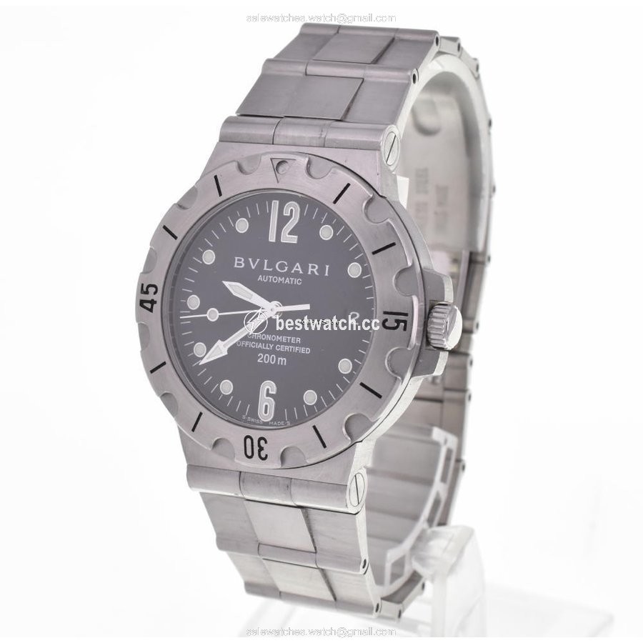 Bulgari Diagono Mens watch Unisex Automatic Steel SD38S Replica 2