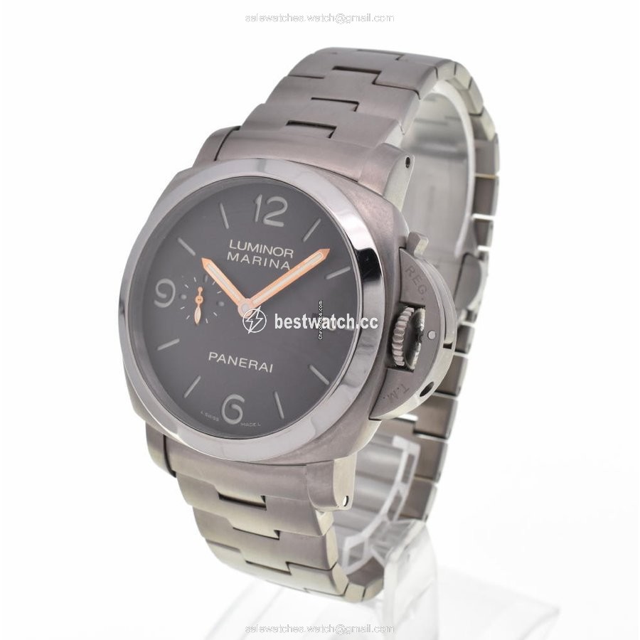 IMG_9085 Panerai Luminor Marina 1950 3 Days Automatic Mens watch Unisex Automatic Titanium PAM00352 Replica 2