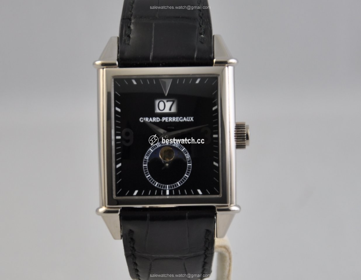 IMG_9085 Girard Perregaux Vintage 1945 Mens watch Unisex Automatic White gold 2580 Replica 2